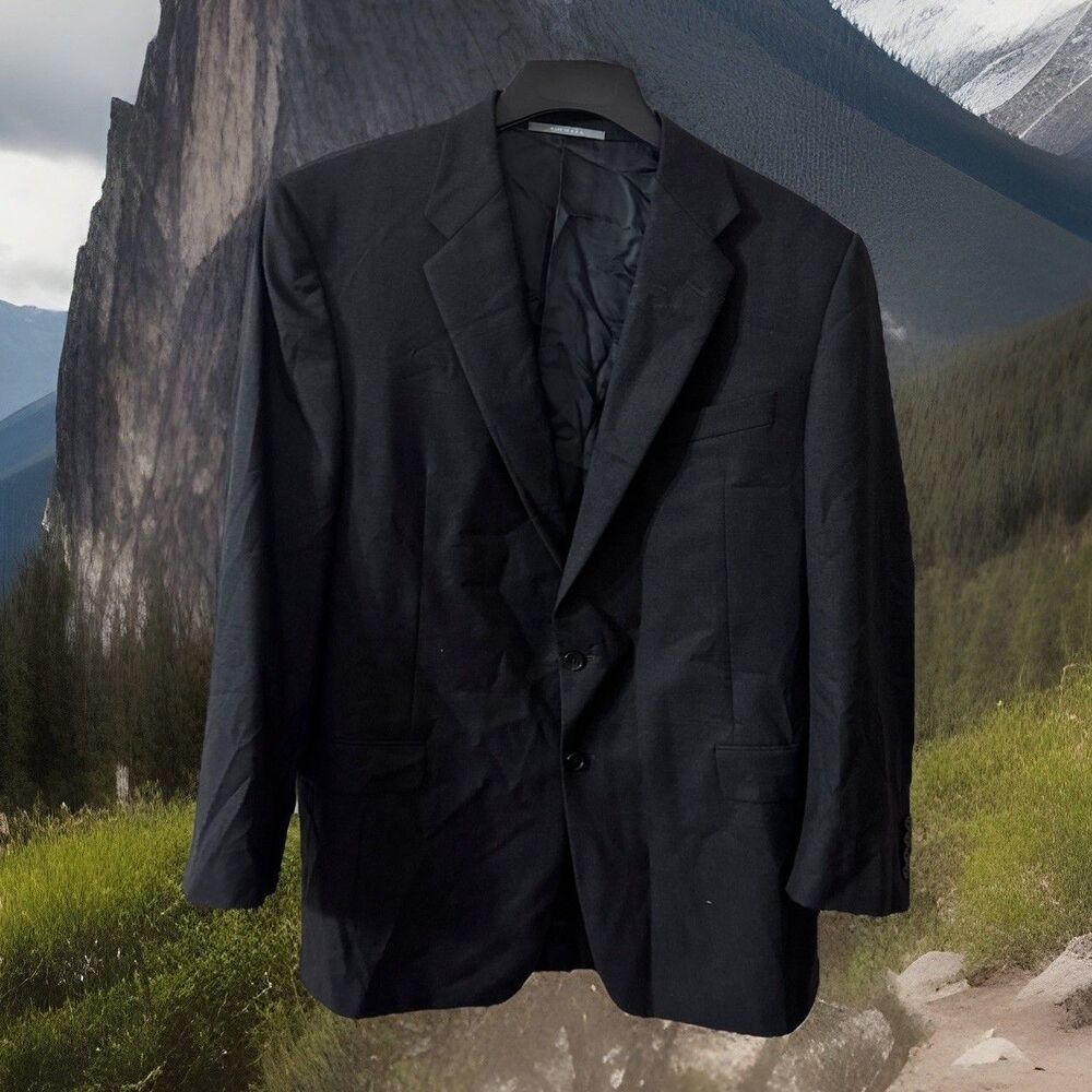 HICKEY FREEMAN Worsted Wool Bleezer Jacket Sport Coat Sz 46L UNITEHERE Union USA